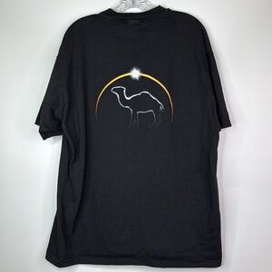 Camel Cigarettes Graphic Print Pocket Black Tshirt Size XL